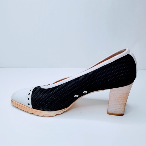 Stuart Weitzman | Vintage Spectator Heel Shoes 7.5 - Picture 9 of 16